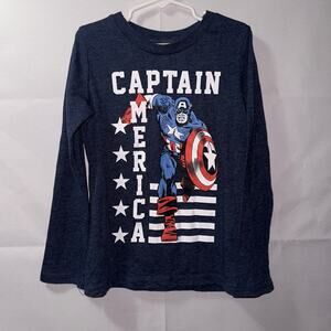 Jumping Beans Marvel Captain America Long Sleeve Shirt - Size 7